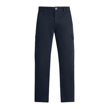 Товсті подовжені штани з еластаном, колір темно-синій  розмір 38 - PA92065555- Фото №1