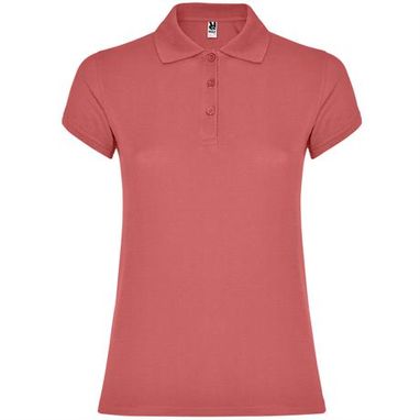 Женская футболка поло с короткими рукавами, цвет chrysanthemum red  размер S - PO663401262- Фото №1