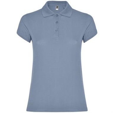 Женская футболка поло с короткими рукавами, цвет zen blue  размер S - PO663401263- Фото №1