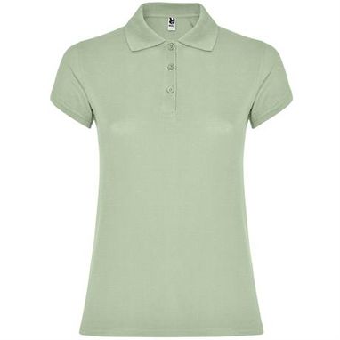 Женская футболка поло с короткими рукавами, цвет mist green  размер S - PO663401264- Фото №1