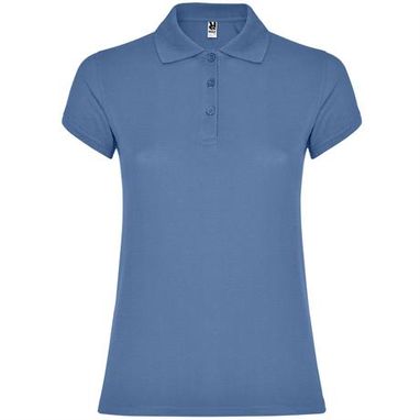 Женская футболка поло с короткими рукавами, цвет riviera blue  размер L - PO663403261- Фото №1