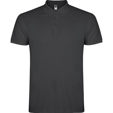 Мужская футболка поло с короткими рукавами, цвет темный графит  размер S - PO66380146- Фото №1