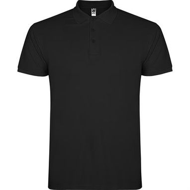 Чоловіча футболка поло з короткими рукавами, колір чорний  розмір 1/2 - PO66383902- Фото №1
