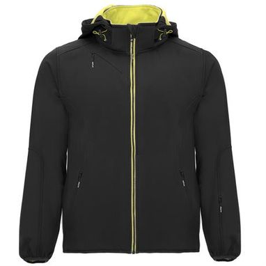 Двухслойная спортивная куртка SoftShell, цвет черный  размер XS - SS64280002- Фото №1