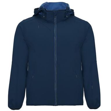 Двошарова спортивна куртка SoftShell, колір темно-синій  розмір XS - SS64280055- Фото №1