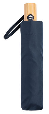 Автоматический ветрозащитный карманный зонт CALYPSO, цвет темно-синий - 56-0101270- Фото №2