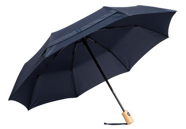 Автоматический ветрозащитный карманный зонт CALYPSO, цвет темно-синий - 56-0101270- Фото №8