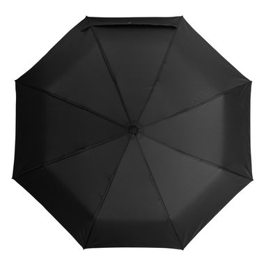 Автоматический ветрозащитный карманный зонт CALYPSO, цвет черный - 56-0101271- Фото №1