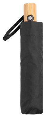 Автоматический ветрозащитный карманный зонт CALYPSO, цвет черный - 56-0101271- Фото №2