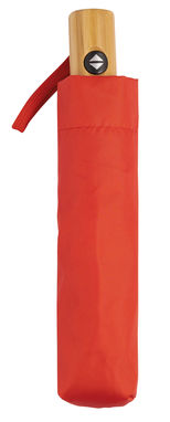 Автоматический ветрозащитный карманный зонт CALYPSO, цвет красный - 56-0101273- Фото №2