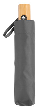 Автоматический ветрозащитный карманный зонт CALYPSO, цвет серый - 56-0101274- Фото №2