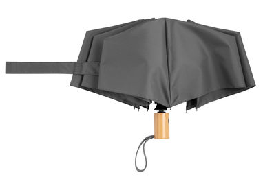 Автоматический ветрозащитный карманный зонт CALYPSO, цвет серый - 56-0101274- Фото №3