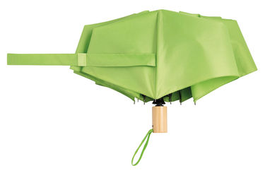 Автоматический ветрозащитный карманный зонт CALYPSO, цвет светло-зеленый - 56-0101275- Фото №3