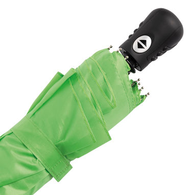 Автоматочна вітростійка складна парасолька, колір світло-зелений - 56-0101280- Фото №4