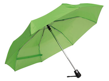 Автоматический ветроустойчивый складной зонт BORA, цвет светло-зелёный - 56-0101280- Фото №5