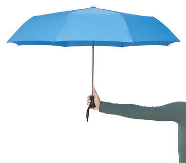 Автоматический ветроустойчивый складной зонт BORA, цвет голубой - 56-0101281- Фото №6
