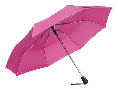 Автоматочна вітростійка складна парасолька, колір темно-рожевий - 56-0101282- Фото №5