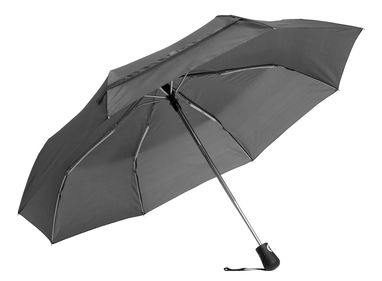 Автоматочна вітростійка складна парасолька, колір сірий - 56-0101283- Фото №5