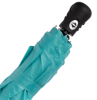 Автоматочна вітростійка складна парасолька, колір бірюзовий - 56-0101284- Фото №4