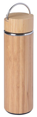 Кружка термическая BAMBOO HOT, цвет коричневый, серебряный - 56-0304572- Фото №2