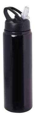 Алюминиевая бутылка для питья SPORTY TRANSIT, цвет чёрный - 56-0304590- Фото №1