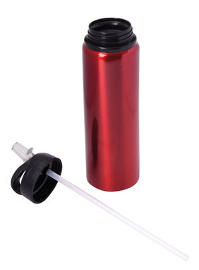 Алюминиевая бутылка для питья SPORTY TRANSIT, цвет красный - 56-0304593- Фото №1