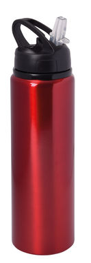 Алюминиевая бутылка для питья SPORTY TRANSIT, цвет красный - 56-0304593- Фото №2