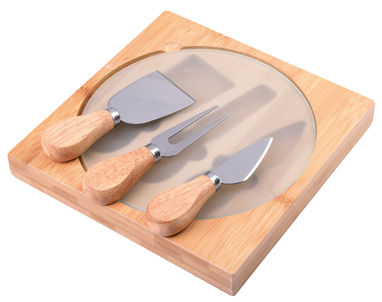 Набор ножей для сыра ORBITY, цвет коричневый - 56-0307052- Фото №1