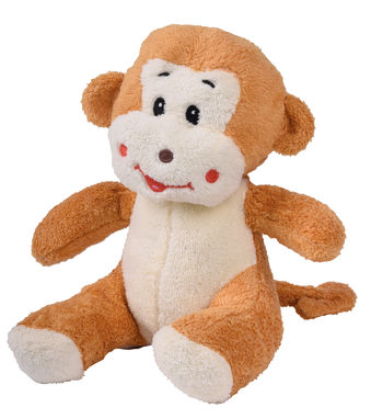 Плюшевая обезьянка ELIAS, цвет коричневый, белый - 56-0502614- Фото №1