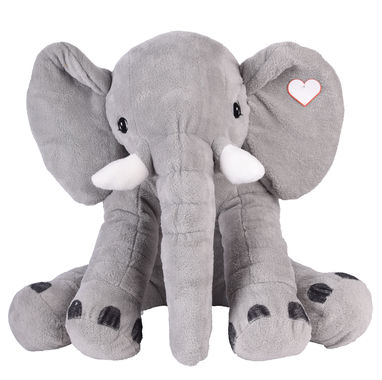 Великий плюшевий слон LOUNIS, колір сірий - 56-0502620- Фото №1