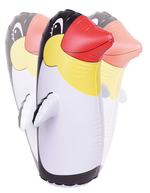 Надувной качающийся пингвин STAND UP, цвет черный, белый - 56-0602155- Фото №1