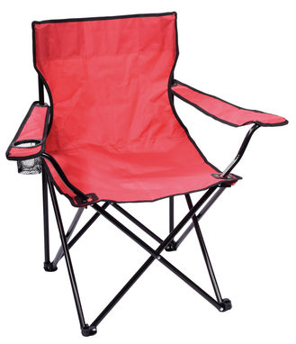 Пляжний та кемпінговий стілець SUNNY DAY, колір червоний - 56-0603532- Фото №2