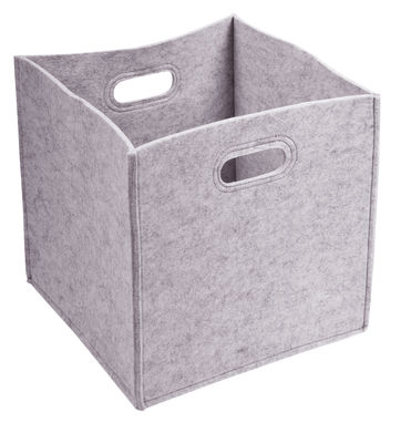 Войлочный ящик для хранения HYGGE, цвет светло-серый - 56-0890041- Фото №3