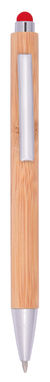 Кулькова ручка TUCSON BAMBOO, колір червоний - 56-1102179- Фото №1