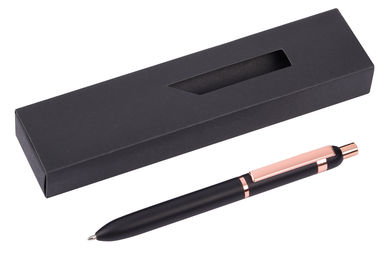 Металлическая шариковая ручка COPPER PEN, цвет черный, медь - 58-8110002- Фото №2