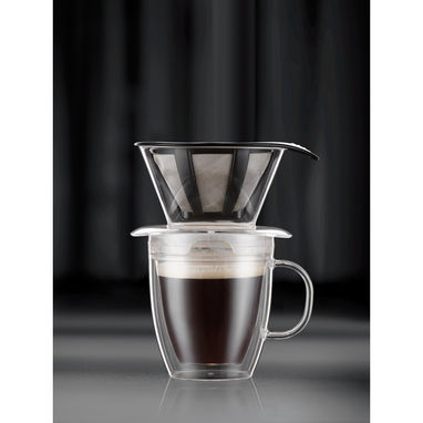 POUR OVER Фильтр для кофе и изотермическая чашка, цвет прозрачный - 34822-110- Фото №9