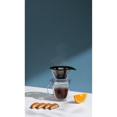 POUR OVER Фильтр для кофе и изотермическая чашка, цвет прозрачный - 34822-110- Фото №11