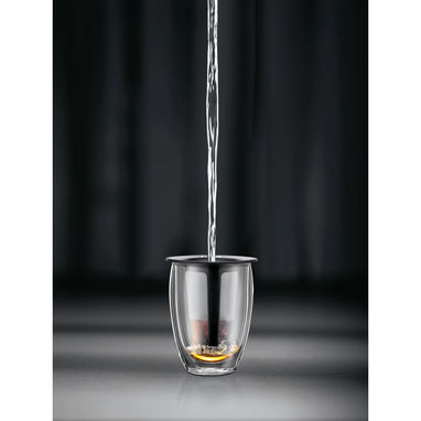 TEA FOR ONE. Склянка з двома стінками 350мл, колір чорний - 34831-103- Фото №4