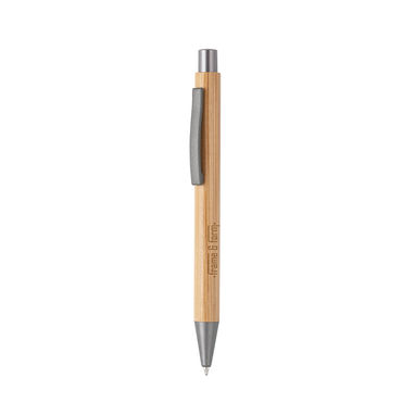 ELLIOT Шариковая ручка из бамбука, цвет натуральный - 81009-160- Фото №3