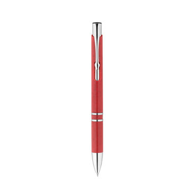 BETA WHEAT. Кульова ручка з волокна пшеничної соломи та ABS, колір червоний - 91771-105- Фото №1