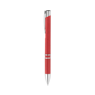 BETA WHEAT Шариковая ручка из волокон пшеничной соломы и ABS, цвет красный - 91771-105- Фото №3