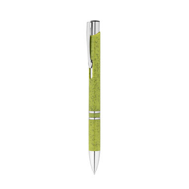 BETA WHEAT. Кульова ручка з волокна пшеничної соломи та ABS, колір світло-зелений - 91771-119- Фото №2