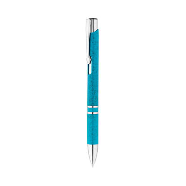 BETA WHEAT Шариковая ручка из волокон пшеничной соломы и ABS, цвет голубой - 91771-124- Фото №2