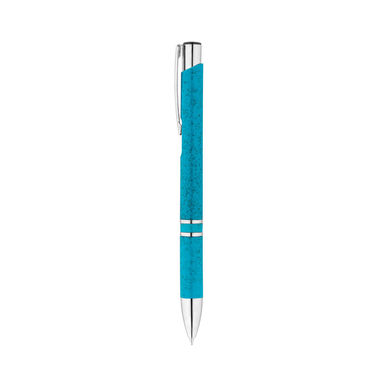 BETA WHEAT. Кульова ручка з волокна пшеничної соломи та ABS, колір блакитний - 91771-124- Фото №3