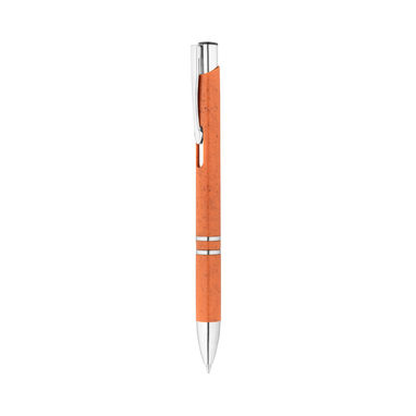 BETA WHEAT Шариковая ручка из волокон пшеничной соломы и ABS, цвет оранжевый - 91771-128- Фото №2