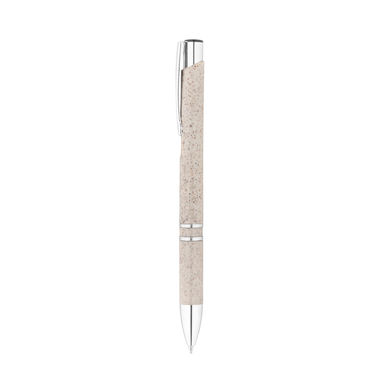BETA WHEAT Шариковая ручка из волокон пшеничной соломы и ABS, цвет натуральный светлый - 91771-150- Фото №3