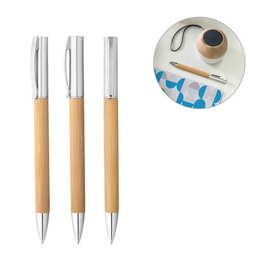 BEAL Шариковая ручка из бамбука, цвет натуральный - 91774-160- Фото №5