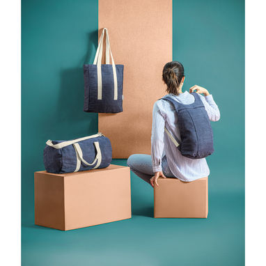 DENIM BAG. Спортивна сумка, колір синій - 92095-104- Фото №1