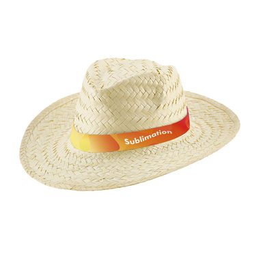 EDWARD RIB Шляпа из натуральной соломы, цвет белый - 99085-106- Фото №2