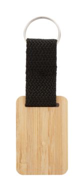 Брелок для ключей из бамбука, прямоугольник, цвет натуральный - AP716562-C- Фото №3